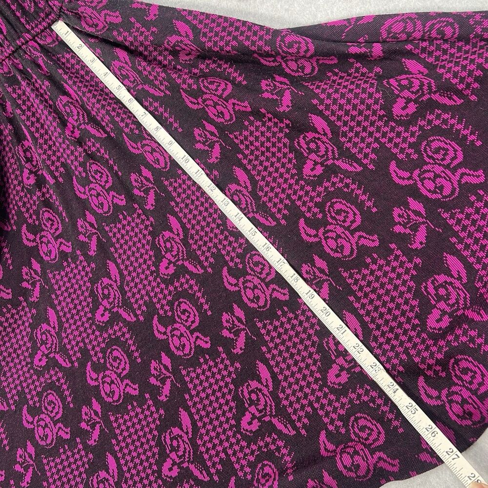 Vintage 1980s California Girl by Petrina Aberle floral houndstooth knit s/m* - Picture 15 of 16
